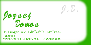 jozsef domos business card